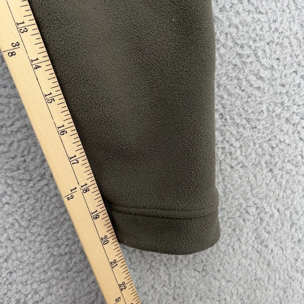 The North Face Men's Full Zip Fleece Jacket Gray Yellow Medium Sherpa Lined Outd